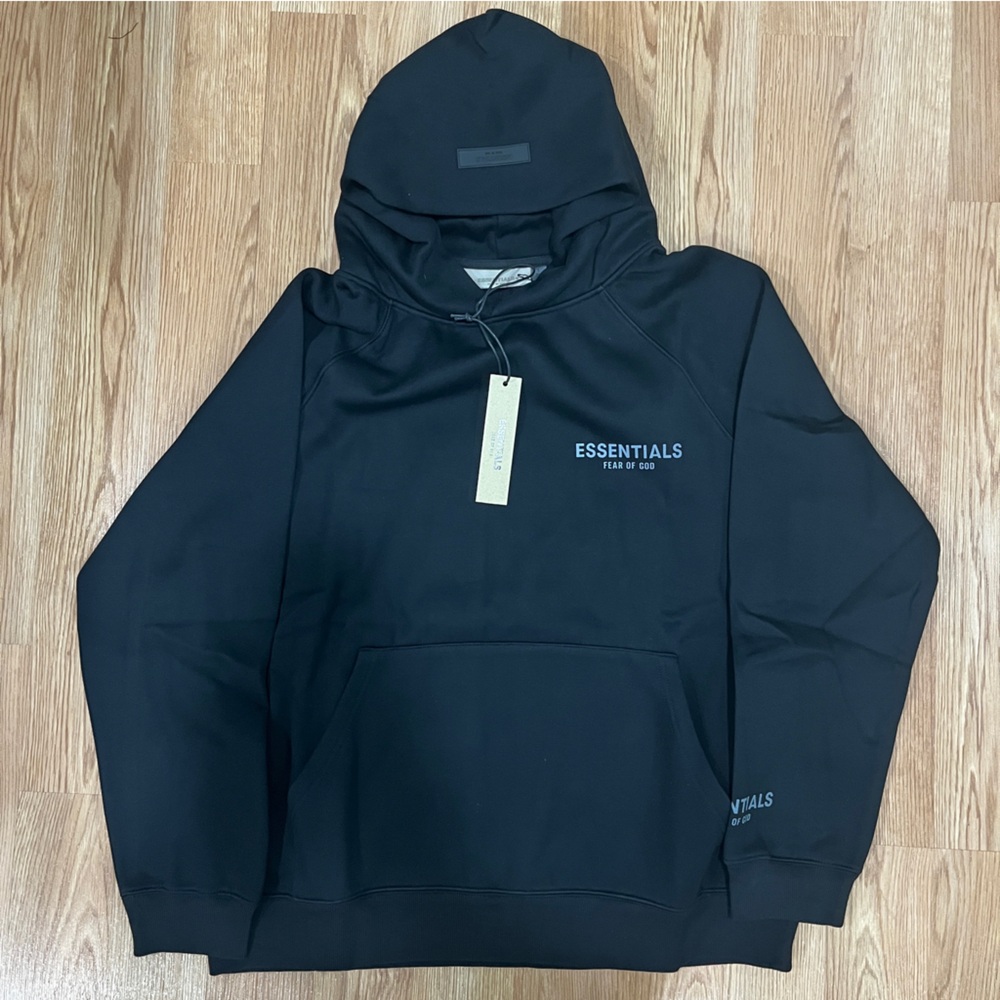 Black essentials hoodie